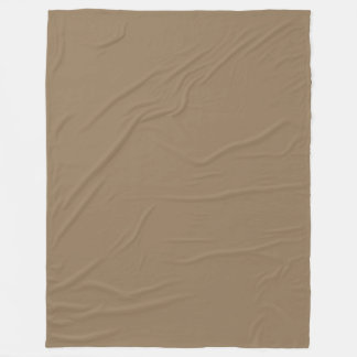 Couverture Polaire Taupe chaude