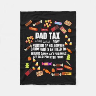 Couverture Polaire Taxe Ou Traiter Un Bonbon Drôle Halloween Sarcasti