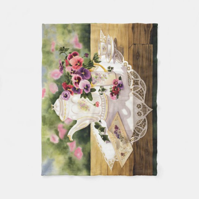 Couverture Polaire ~ ' Tea victorien de jet d'ouatine (Devant)