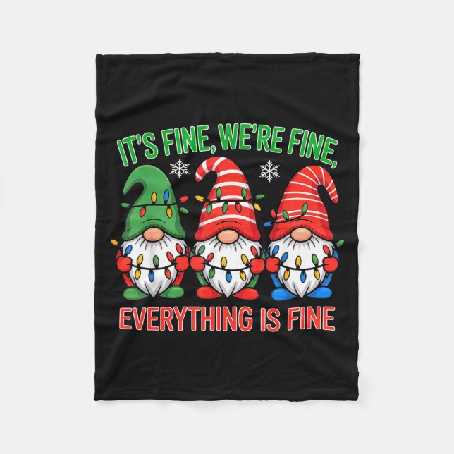 Couverture Polaire Teacher It's Fine We're Fine Everything Is Fine Gn (Devant)