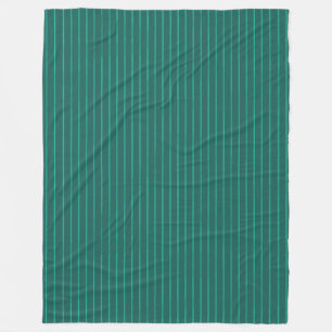 Couverture Polaire Teal pinstripes