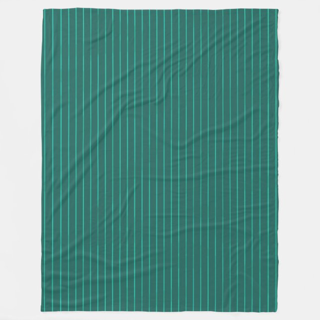 Couverture Polaire Teal pinstripes (Devant)