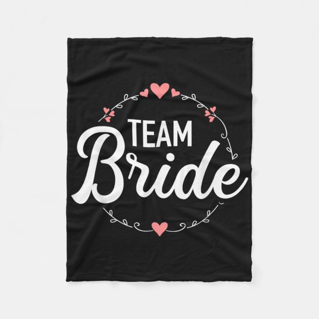 Couverture Polaire Team Bride Enterrement de vie de jeune fille  (Devant)
