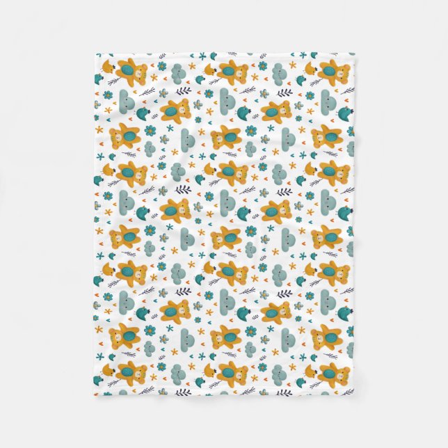 Couverture Polaire Teddy Bear Baby Blanket (Devant)
