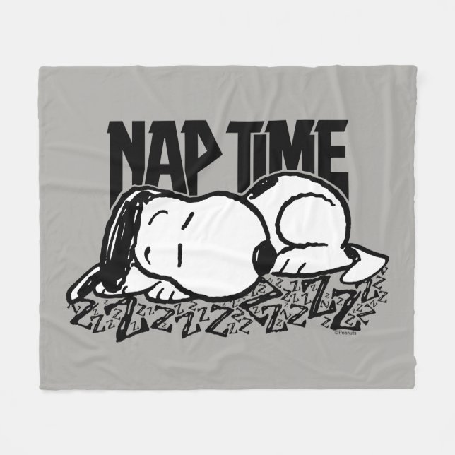 Couverture Polaire Tee - shirt | Snoopy Nap Time (Devant (Horizontal))