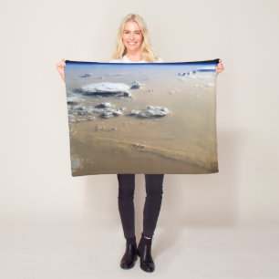 Couverture Polaire Tempête De Poussière À Travers Les Mers De Sable D