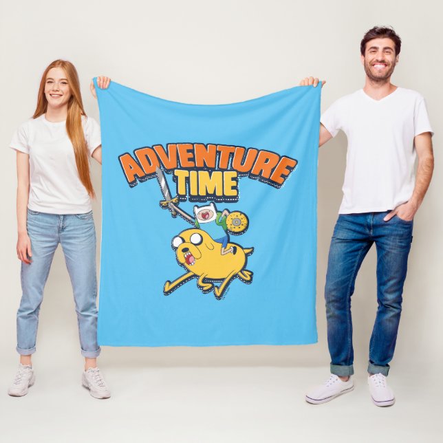 Couverture Polaire Temps d'aventure | Finn Riding Jake (En situation)