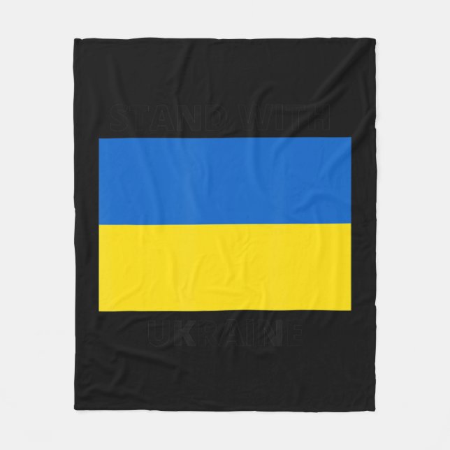 Couverture Polaire Tenez-vous avec l'Ukraine (Devant)