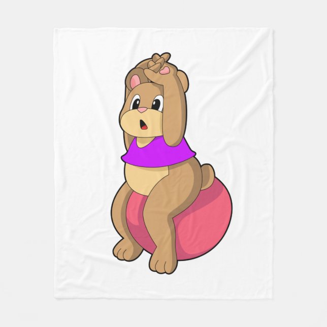 Couverture Polaire Tenez-vous en forme avec l'exercice ball.PNG (Devant)
