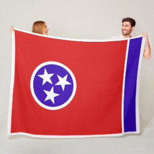 Couverture Polaire Tennessee State Flag Print Patriotc