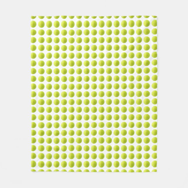 Couverture Polaire Tennis Ball Fleece Blanche (Devant)
