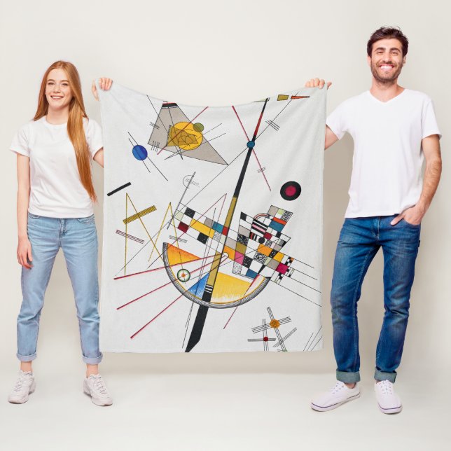Couverture Polaire Tension Delicate No.85, Wassily Kandinsky (En situation)