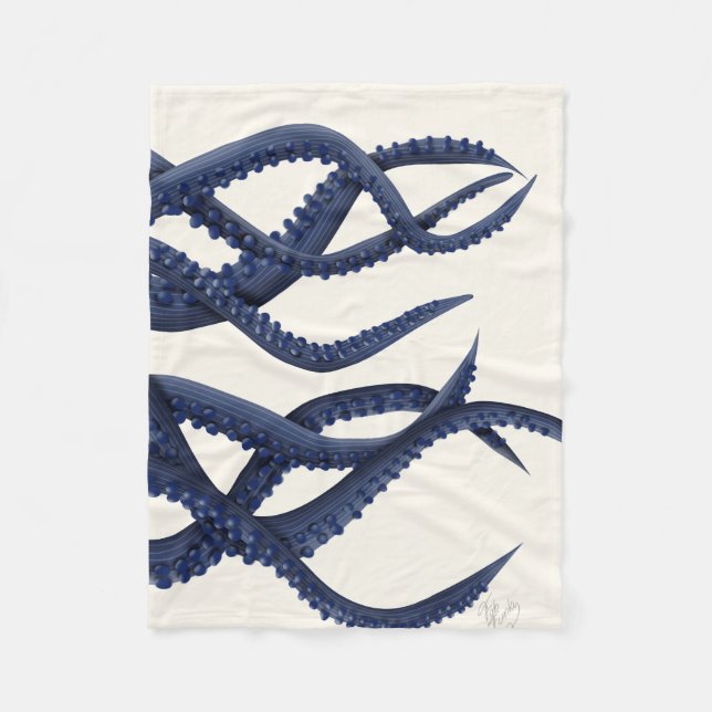 Couverture Polaire Tentacles géants de pieuvre (Devant)