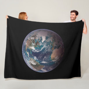 Couverture Polaire Terre de marbre bleu (hémisphère occidental)