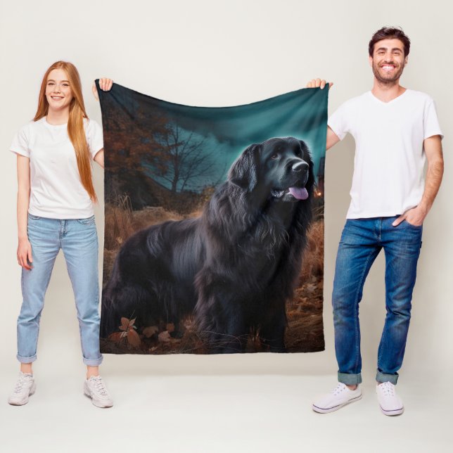 Couverture Polaire Terre-Neuve Halloween (En situation)