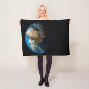 Couverture Polaire Terre Pleine Montrant Des Nuages Simulés Sur L'Afr