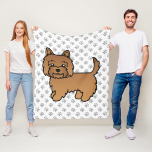 Couverture Polaire Tervueren Cairn Terrier Chien de Dessin Animé Mign