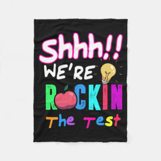 Couverture Polaire Test Day Rock The Test Rainbow Enseignant étudiant