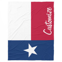 Texas Drapeau personnalisé Texte personnalisé Texa