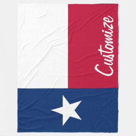 Couverture Polaire Texas Drapeau personnalisé Texte personnalisé Texa