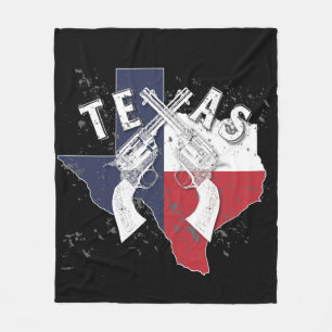 Couverture Polaire Texas State Souvenir Crossait Six Pistols De Tir