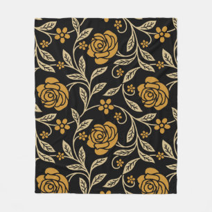Couverture Polaire textile indien : traditionnel floral sans soudure.