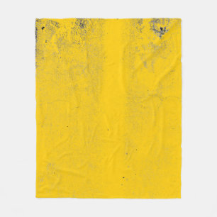 Couverture Polaire texture Abstraite colorée du mur de ciment jaune e