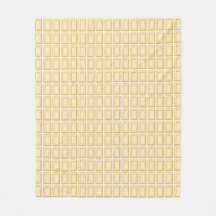 Couverture Polaire Texture blanche de barre de chocolat
