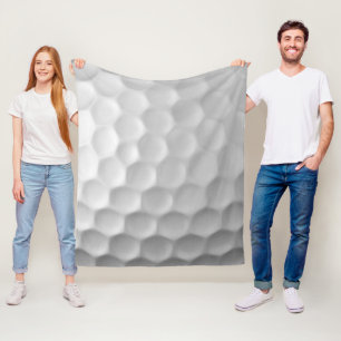 Couverture Polaire Texture de balle de golf blanche gaufree
