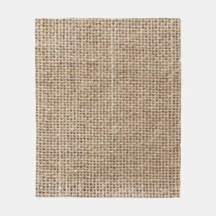 Couverture Polaire Texture de lin brut