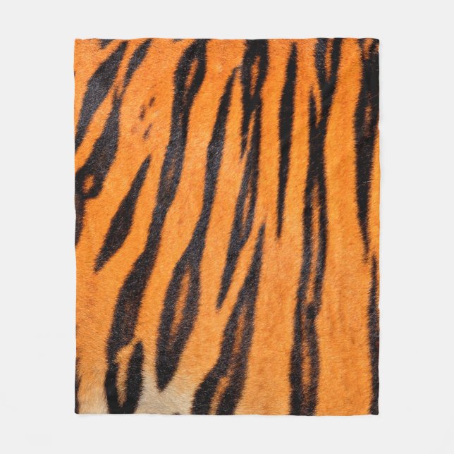 Couverture Polaire Texture d'impression de tigre (Devant)