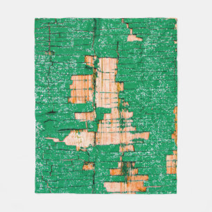 Couverture Polaire Texture d'une vieille clôture en bois avec peintur