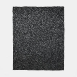 Couverture Polaire Texture en cuir noir et cuir fond, texture