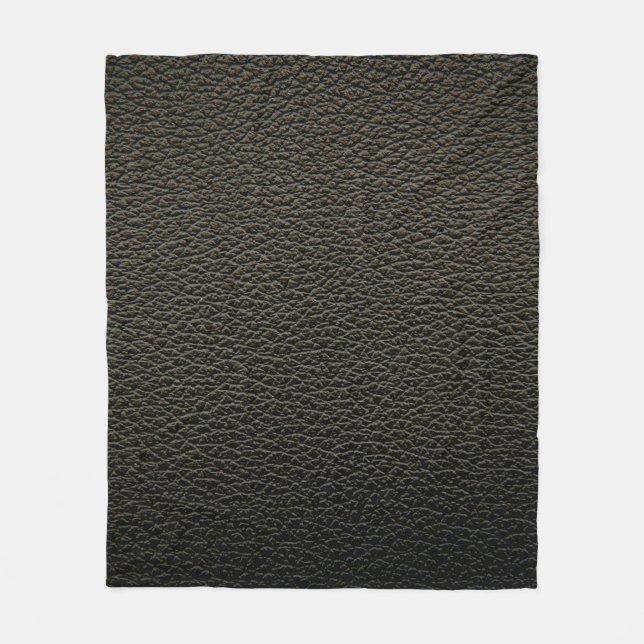 Couverture Polaire Texture en cuir noir ou arrière - plan. abstrait,  (Devant)