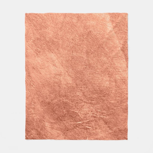 Couverture Polaire texture métallique Abstraite de surface de cuivre  (Devant)