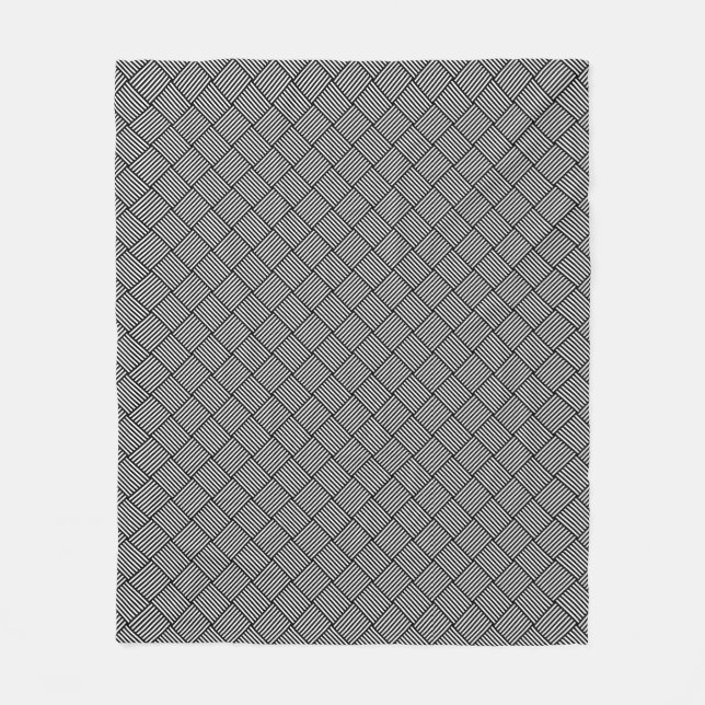 Couverture Polaire Texture vérifiée géométrique (Devant)