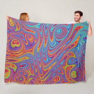 Couverture Polaire textures psychodeliques