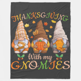Couverture Polaire Thanksgiving Avec Mes Gnomies Automne Gnome Automn