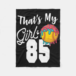 Couverture Polaire That's My Boy Softll 85 Number Mom Dad Number #85 