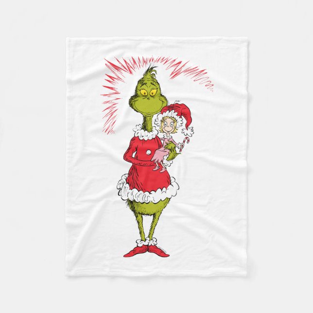 Couverture Polaire The Grinch Holds Cindy Lou Who (Devant)