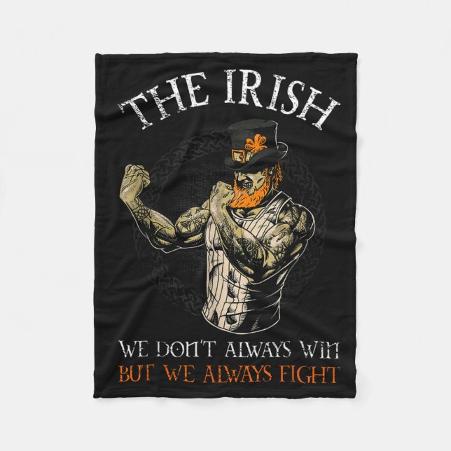 Couverture Polaire The Irish We Don't Always Win But We Always Fight  (Devant)