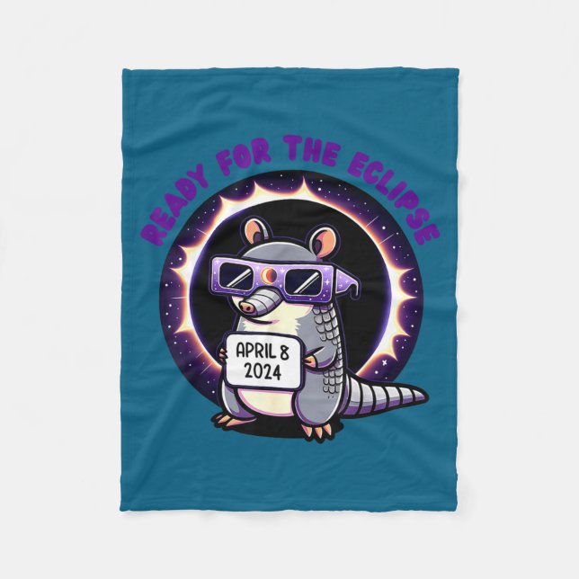Couverture Polaire The Kids Ready Total Solar Eclipse Armadillo (Devant)