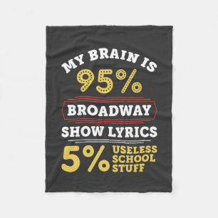 Couverture Polaire Théâtre - Broadway Show Lyrics Cadeaux