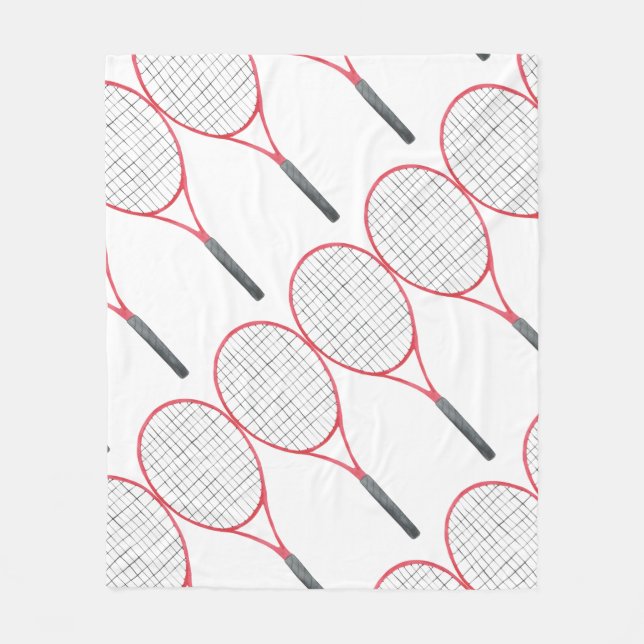 Couverture Polaire Thème de tennis (Devant)