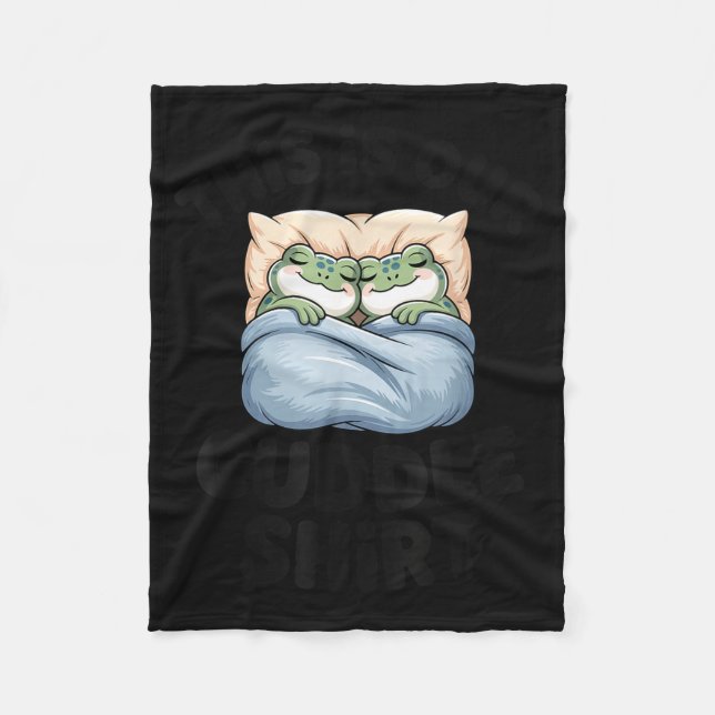 Couverture Polaire This Is Our Cuddle Shirt Cute Frog Couple  (Devant)
