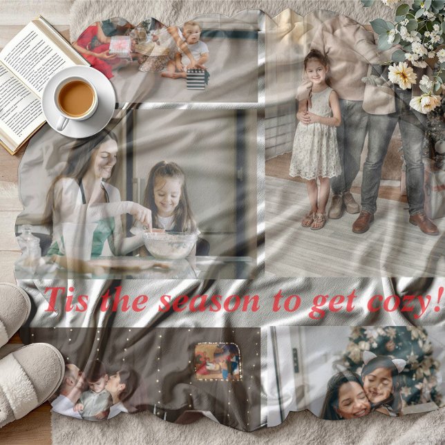 Couverture Polaire This is the season to get cozy Christmas family  (Créateur téléchargé)