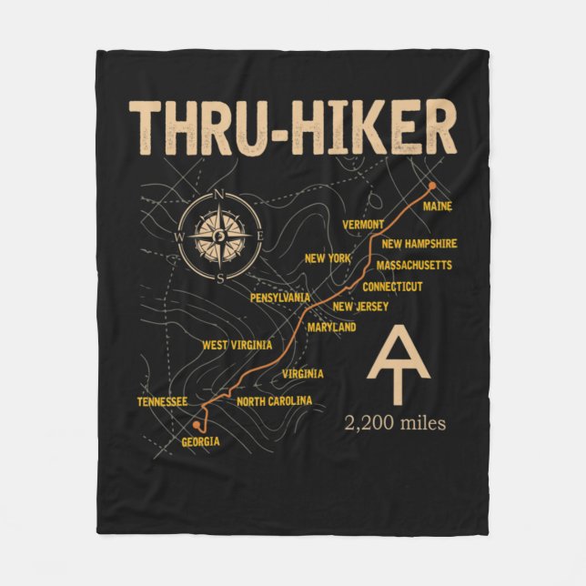 Couverture Polaire Thruh Hiker Appalachian Trail Hiking  (Devant)