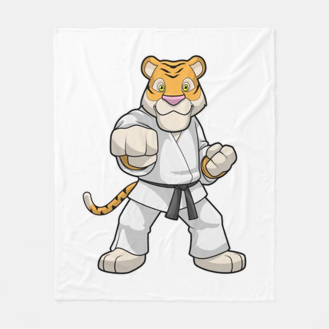 Couverture Polaire Tiger dans les arts martiaux Karate (Devant)