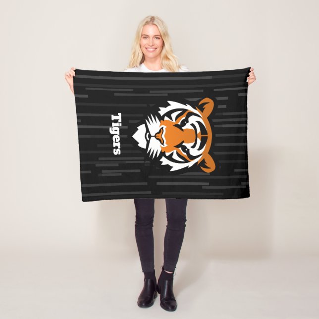Couverture Polaire Tigers personnalisés (En situation)