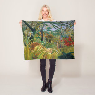 Couverture Polaire Tigre dans une tempête tropicale, Rousseau
